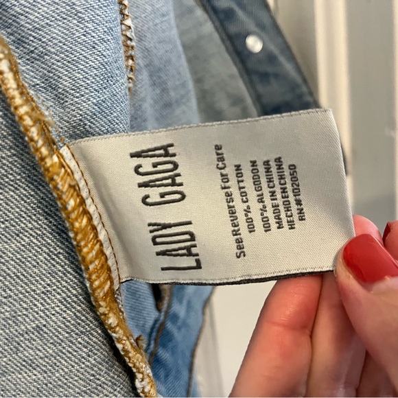 Lady Gaga Joanne Womens Denim Jacket Size Extra Small Classic - Picture 6 of 8